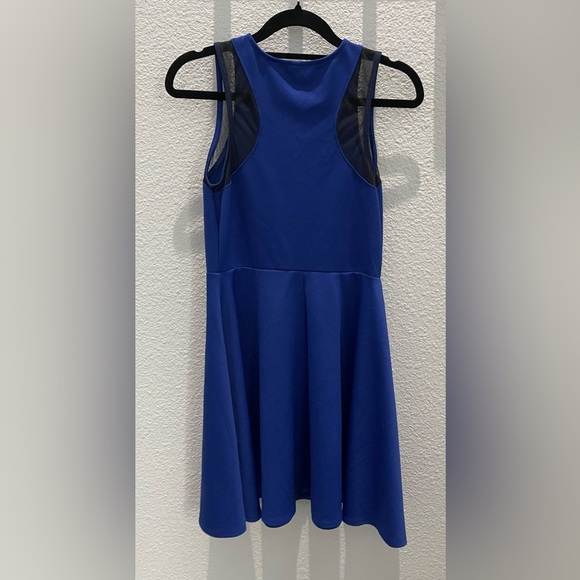 Xhilaration Blue Halter A-Line Cocktail Dress - Picture 2 of 16